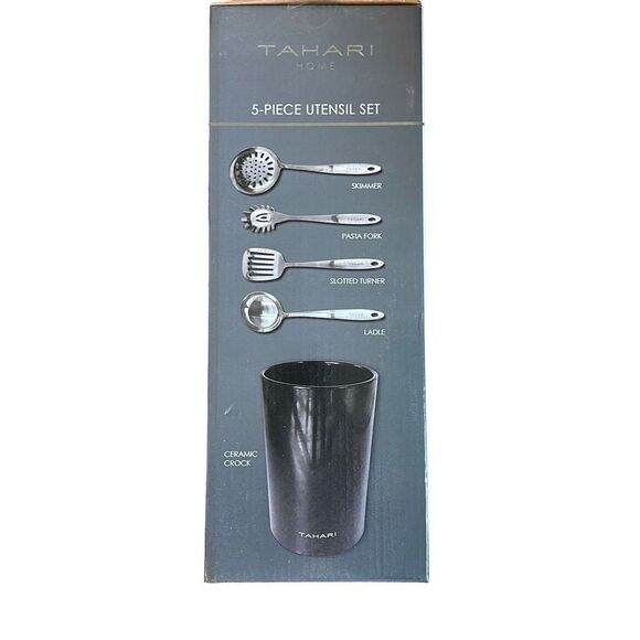 Tahari Home 5-Piece Utensil Set NIB‎ - Picture 3 of 4